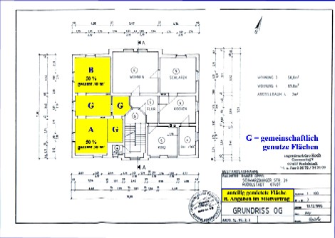 Obergeschoss links, GRUNDRISS